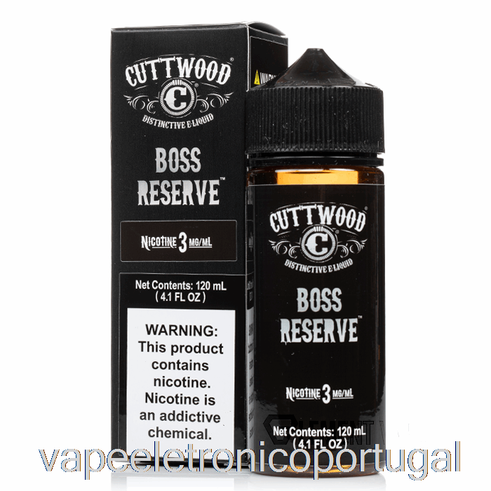 Vape Eletrônico Boss Reserva - Cuttwood E-líquido - 120ml 0mg